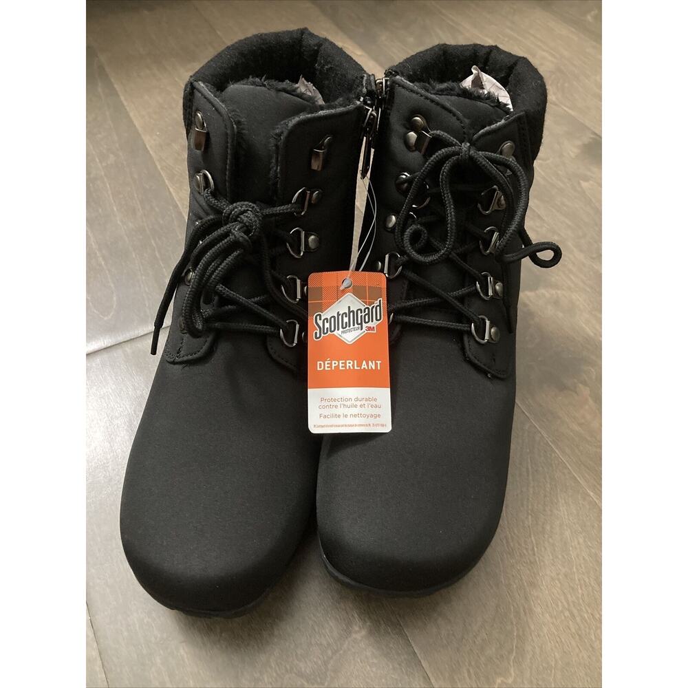 Propet Dani Bootie Black Ankle Lace Women's Size 9.5 M Cold Weather Boots